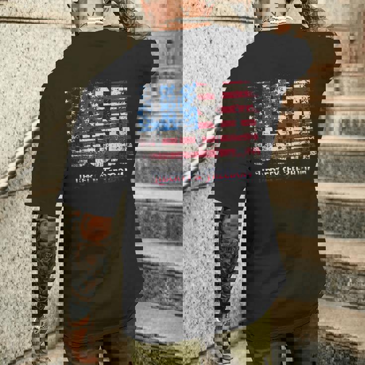 ビンテージ 愛国心あふれるアメリカ国旗 Usa メンズ レディース キッズ ギフト メンズTシャツ バックプリント 彼への贈り物