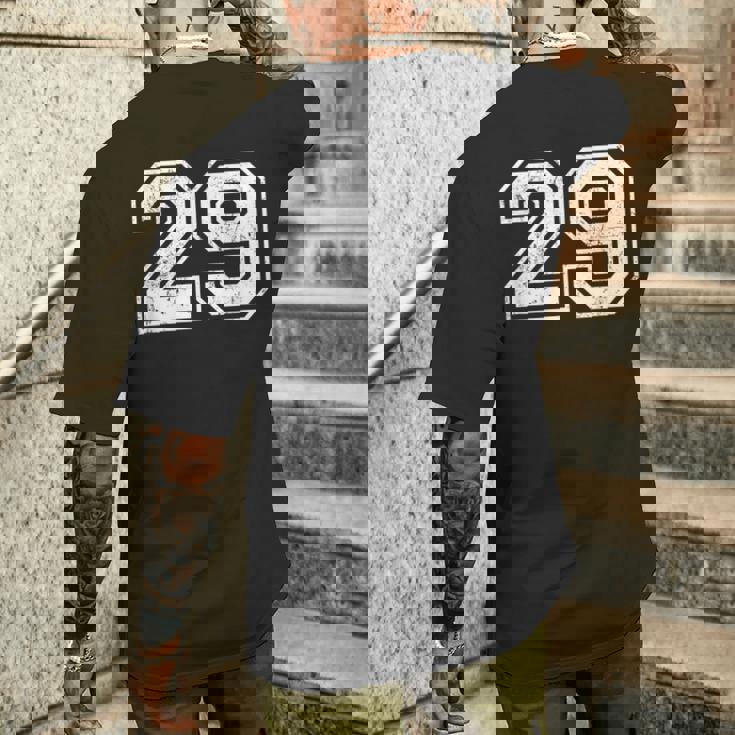 ビンテージスポーツナンバーズ 29 29 メンズTシャツ バックプリント 彼への贈り物