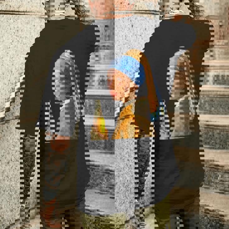 ビール 酒 面白いtシャツ フェルメール 飲み おもしろ 飲み会 のんべえ メンズ ネタ 服 変な メンズTシャツ バックプリント 彼への贈り物