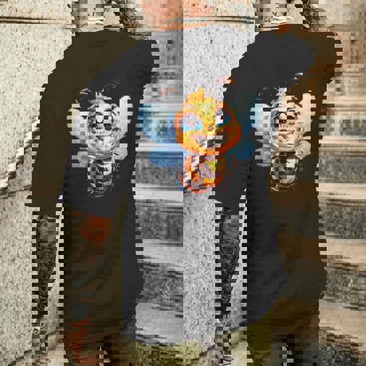 ビー・ハッピー ビッグ・スマイル ビー・ビー・ハッピー メンズTシャツ バックプリント 彼への贈り物