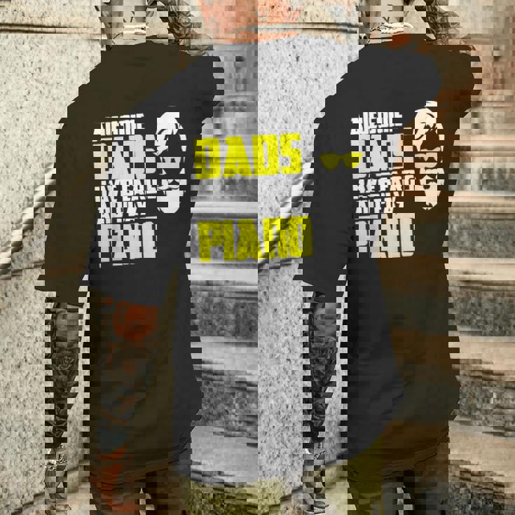 メンズ ピアニスト ピアノ奏者 父の日 言うピアノ奏者 メンズTシャツ バックプリント 彼への贈り物