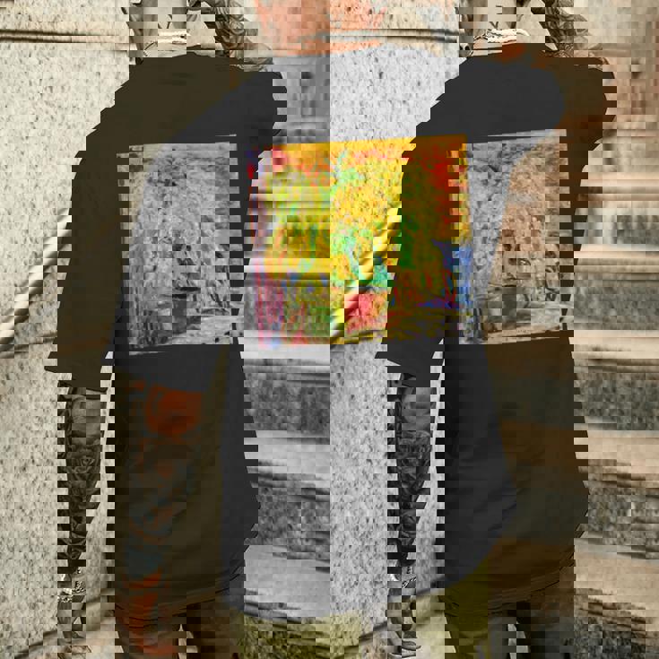 ピエール・ボナール作 ミモザの束 1945 メンズTシャツ バックプリント 彼への贈り物