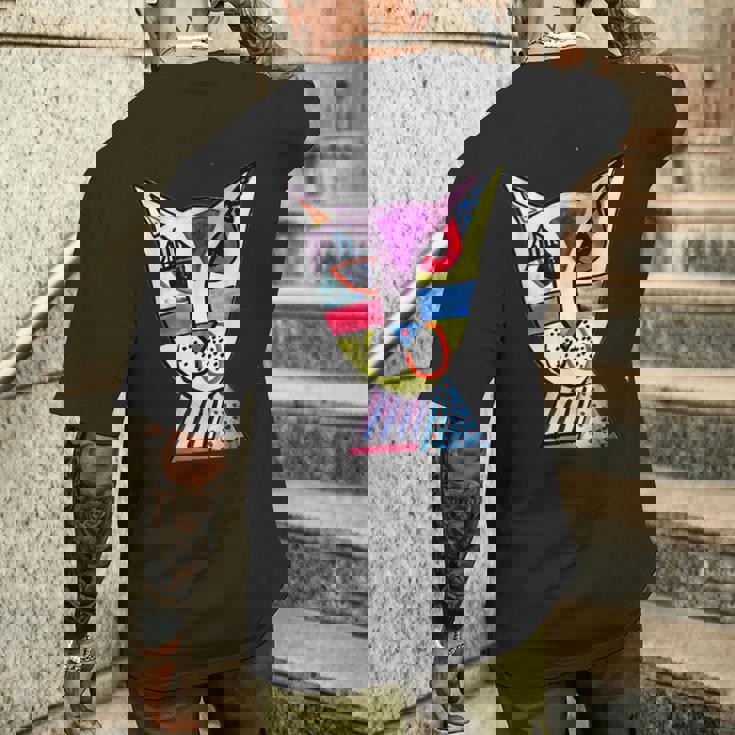 ピカソ 猫 メンズTシャツ バックプリント 彼への贈り物