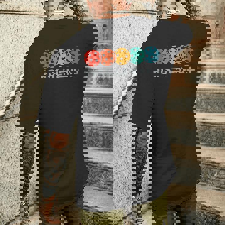 ピックルボール プレーヤー レトロなピックルボール メンズTシャツ バックプリント 彼への贈り物