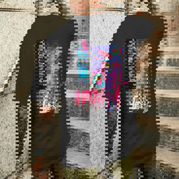 ピンクパンサー 未来的なピンキチュード メンズTシャツ バックプリント 彼への贈り物