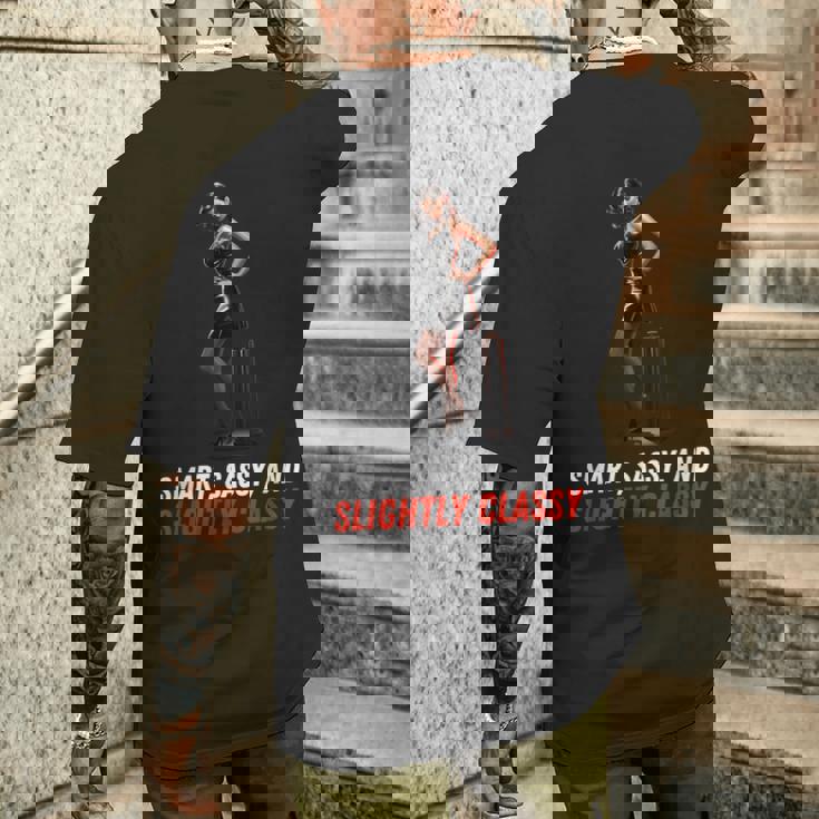 ピンナップガール スマート、生意気、やや上品 メンズTシャツ バックプリント 彼への贈り物