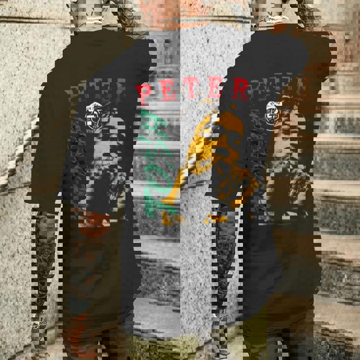 ピーター・トッシュ イエロー 写真 By Lee Jaffee メンズTシャツ バックプリント 彼への贈り物