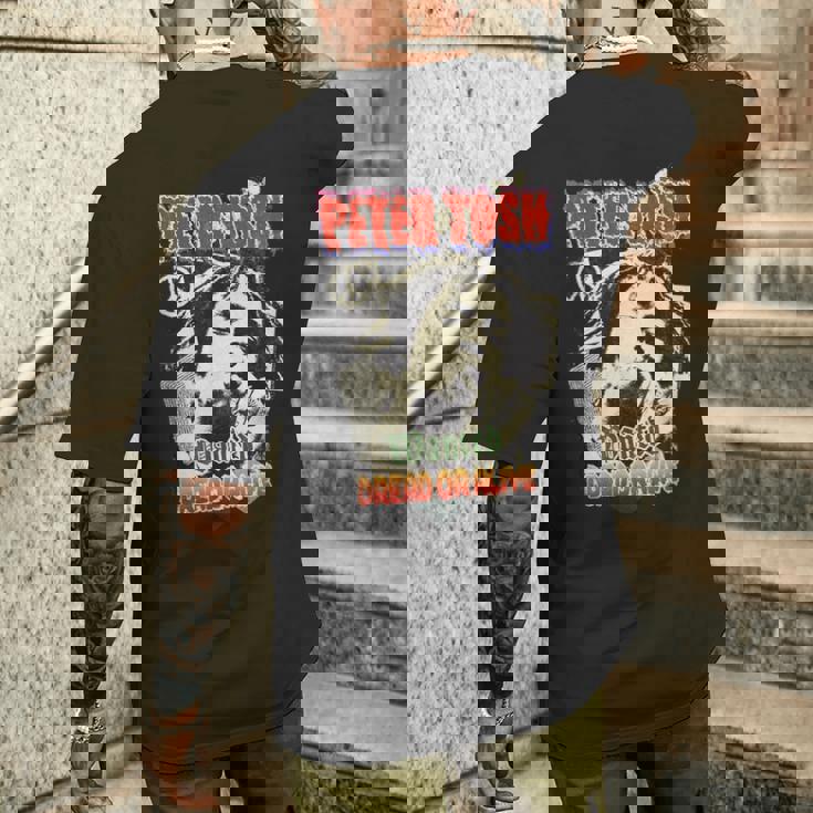 ピーター・トッシュが欲しかったドレッドまたはアライブ写真 リー・ジャッフェ作 メンズTシャツ バックプリント 彼への贈り物