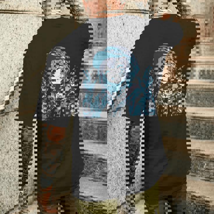 ファニースマイル サイバーパンク Nr 7 メンズTシャツ バックプリント 彼への贈り物