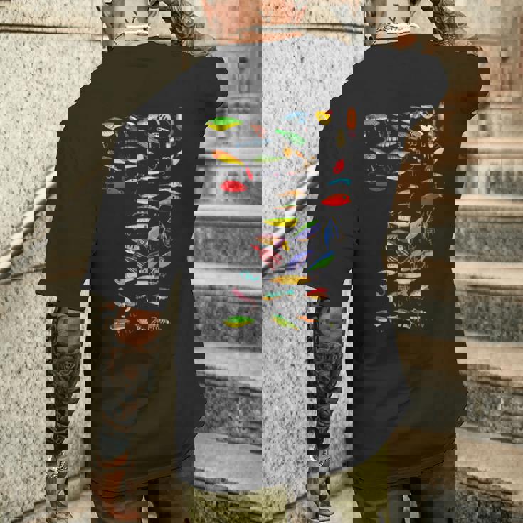 ファニーフィッシングルアー メンズTシャツ バックプリント 彼への贈り物