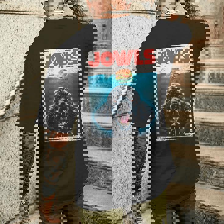 ファニープードル スタンダード プードル ジョール バーガー かわいい 犬 ママ お父さん メンズTシャツ バックプリント 彼への贈り物