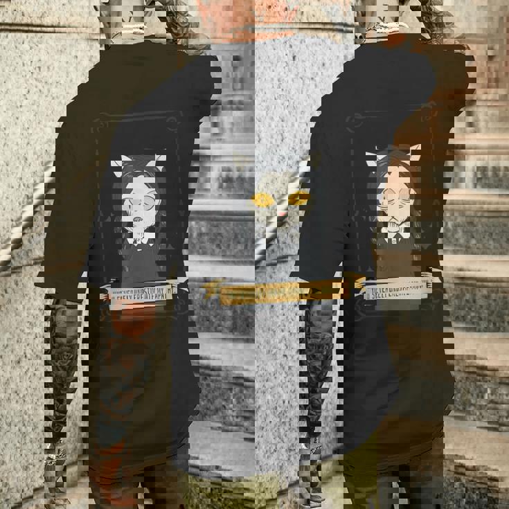 ファニー・キャット・ウェンズデー メンズTシャツ バックプリント 彼への贈り物