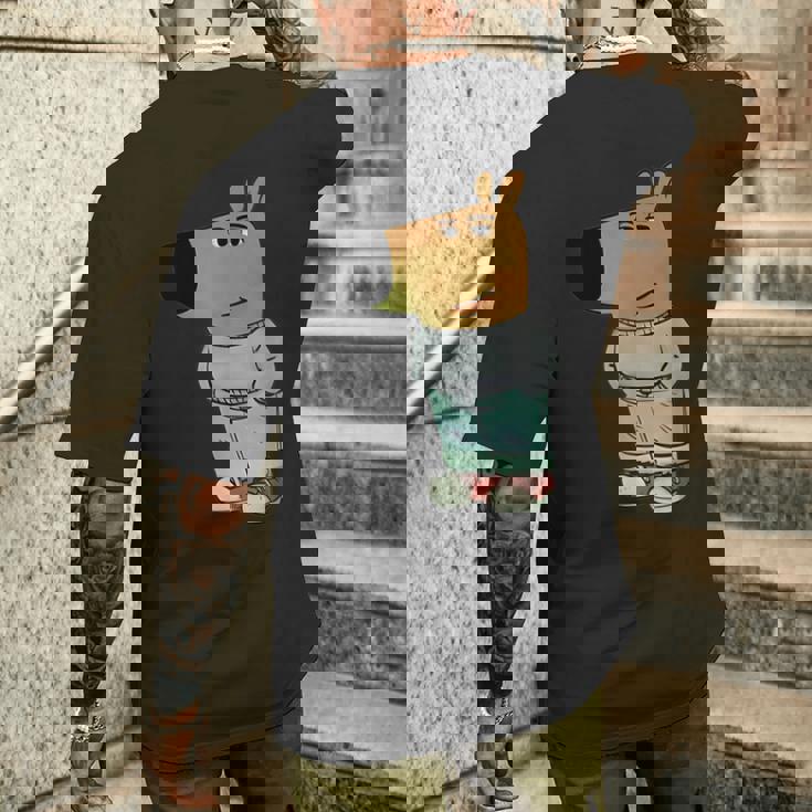 ファニー・ジェネ・アルファ・チル・ガイ・ミーム・ドッグ・クール・インターネット・ステートメント メンズTシャツ バックプリント 彼への贈り物