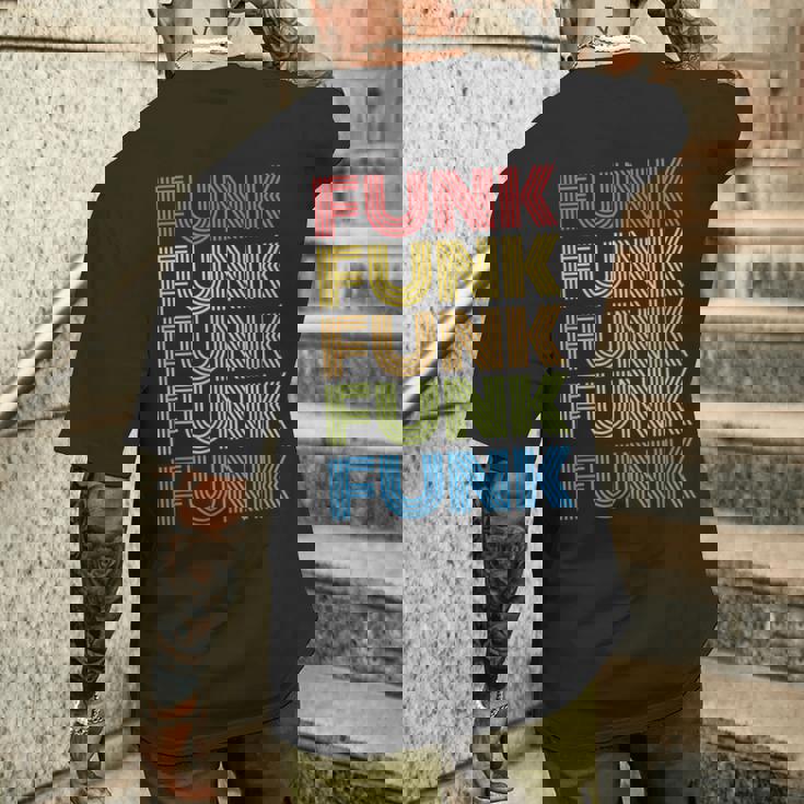 ファンキー70年代80年代レトロオールドスクールファンク メンズTシャツ バックプリント 彼への贈り物