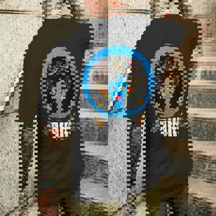 ファンク ソウルフル・ジャズ カラフル・ミュージック メンズTシャツ バックプリント 彼への贈り物