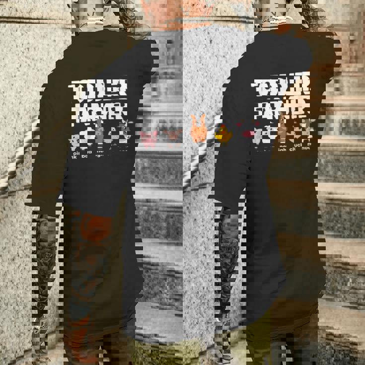 ファームアニマルサウンドoink Baa Neigh Cluck Moo 幼児農家 メンズTシャツ バックプリント 彼への贈り物