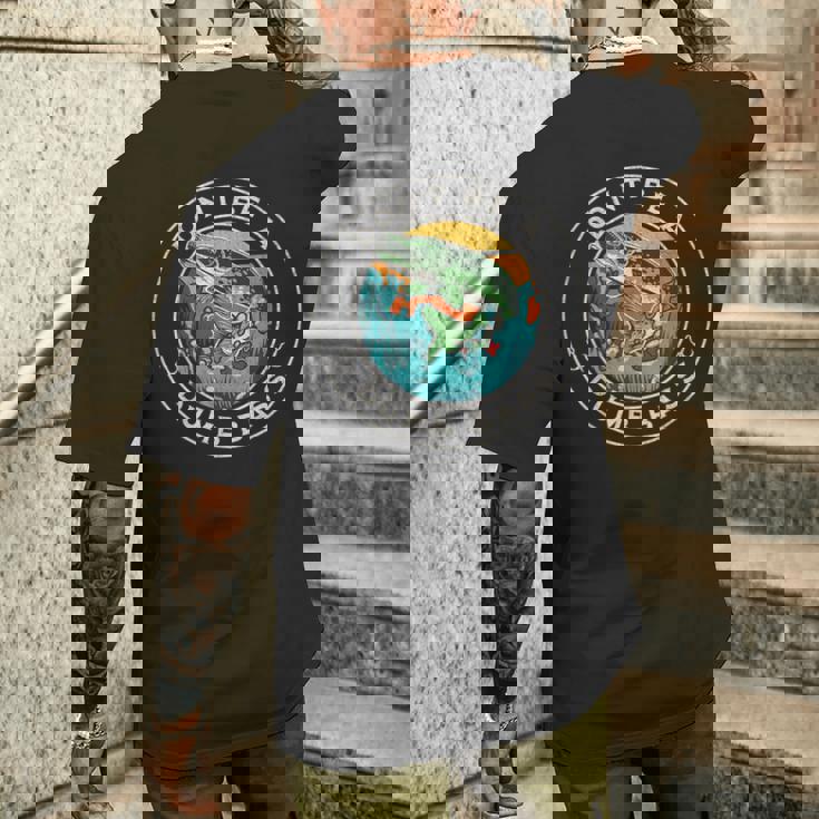 フィッシングティー、Dont Be Dumb Bass Dad メンズTシャツ バックプリント 彼への贈り物