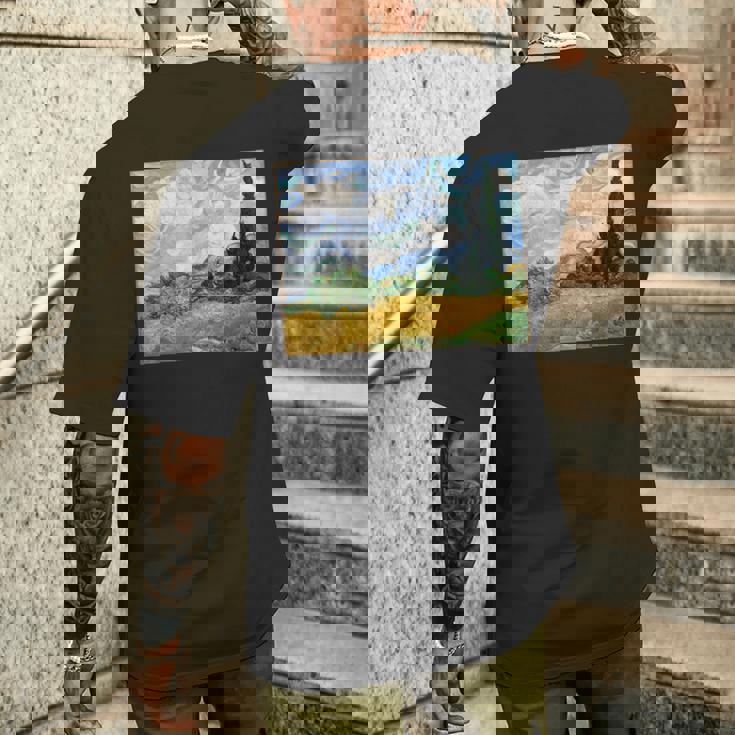 フィンセントファンゴッホ メンズTシャツ バックプリント 彼への贈り物