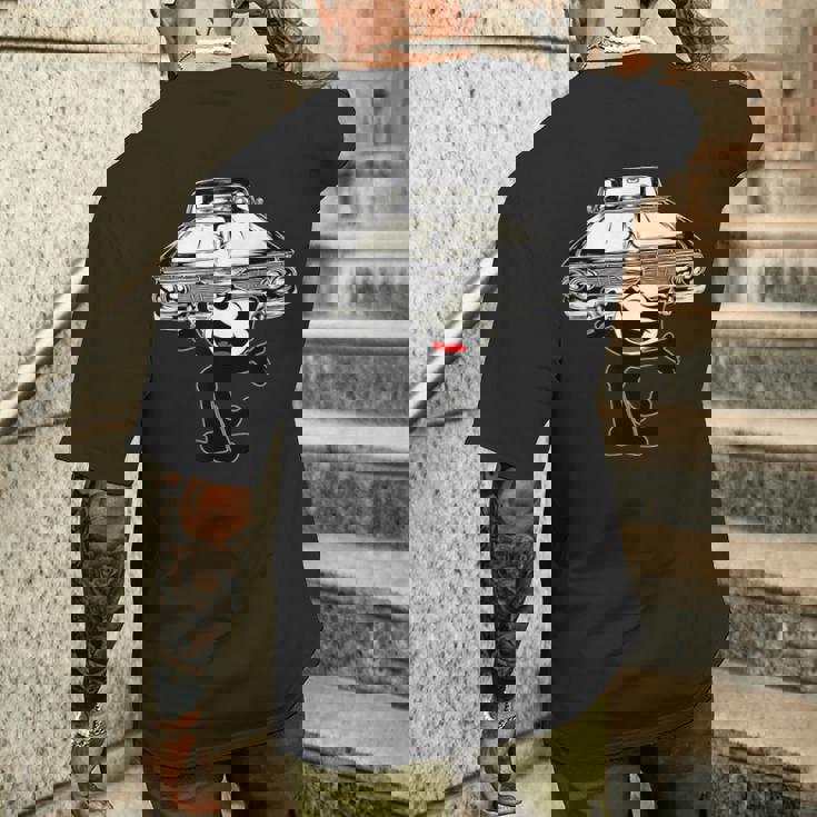 フェリックスキャット漫画ジャイアントローライダーカークラブデザインマッシュアップ メンズTシャツ バックプリント 彼への贈り物