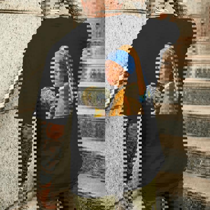 フェルメール 面白いtシャツ ジム 筋トレ ダイエット メンズ おもしろ 面白い 服 おもしろグッズ ネタ メンズTシャツ バックプリント 彼への贈り物