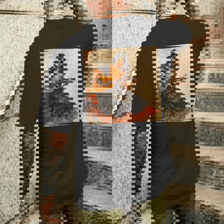 フラメンコダンサー セビリア Espana フラメンコ愛好家 スペインアート メンズTシャツ バックプリント 彼への贈り物