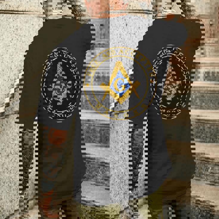 フリーメイソンロッジ フリーメイソン シンボル フリーメイソン メンズTシャツ バックプリント 彼への贈り物