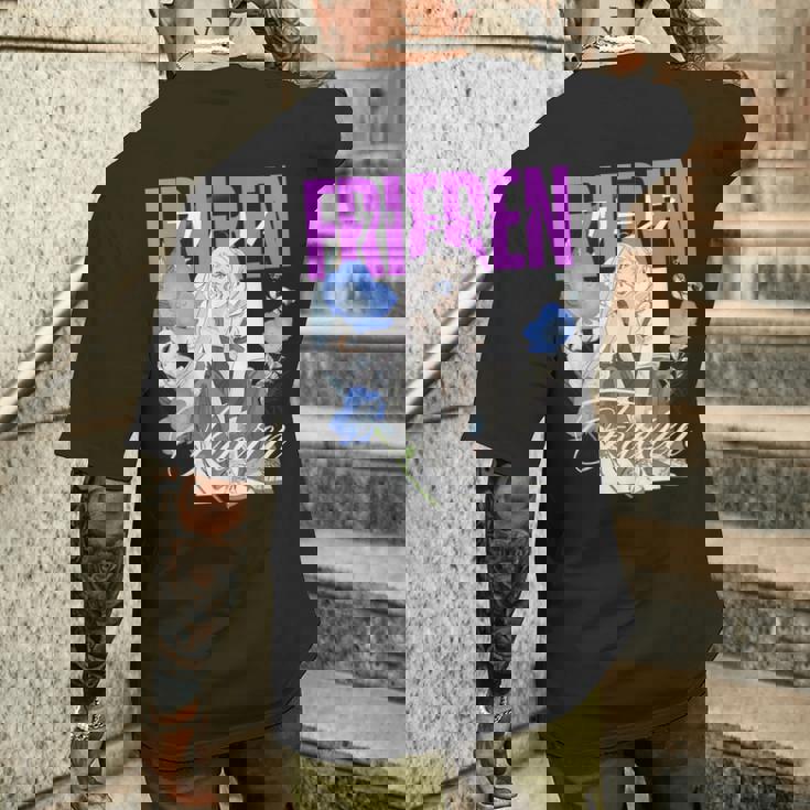 フリーレンと一緒にネモフィラの花園で冷やす時間 メンズTシャツ バックプリント 彼への贈り物