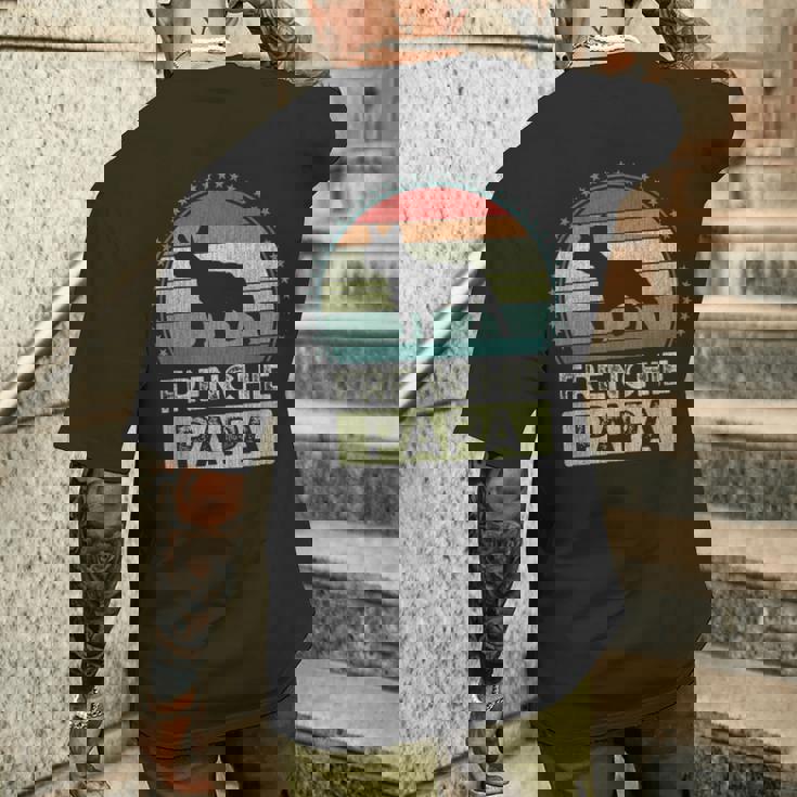 フレンチ・パパ 父の日 フレンチ・ブルドッグ メンズTシャツ バックプリント 彼への贈り物