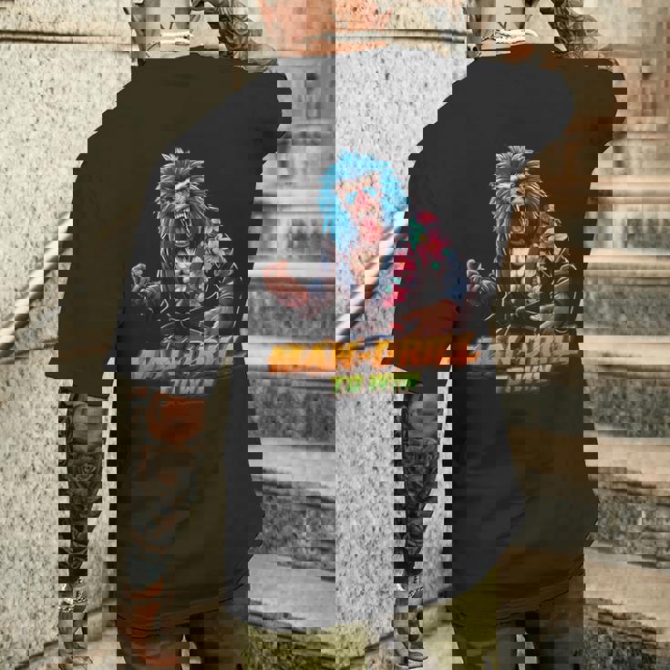 ブラジリアン柔術 マンドリルマスター ブラックベルト メンズTシャツ バックプリント 彼への贈り物