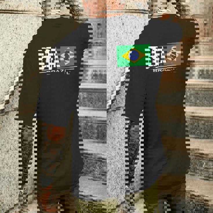 ブラジル ブラジル フラッグ ブラジル アスレチック スポーツ ゲーム ジャージ メンズTシャツ バックプリント 彼への贈り物