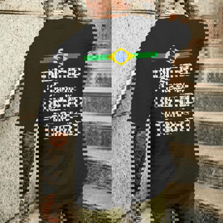 ブラジルのコルコバードのキリスト像 メンズTシャツ バックプリント 彼への贈り物