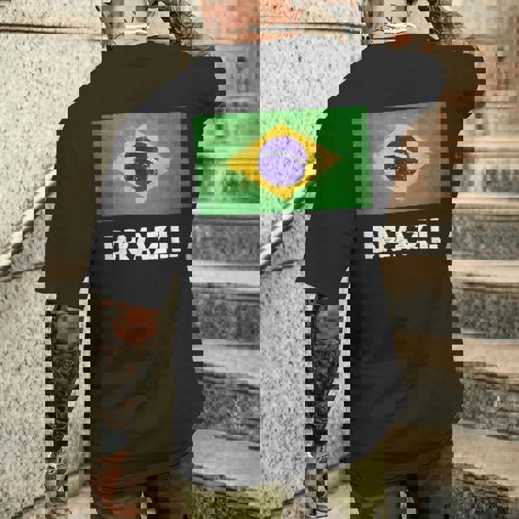 ブラジル国旗tシャツ メンズTシャツ バックプリント 彼への贈り物