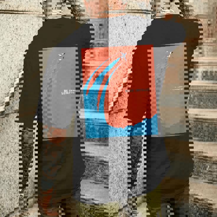 ブルーインパルスmoke メンズTシャツ バックプリント 彼への贈り物