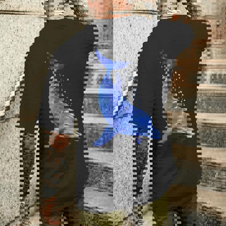 ブルードルフィン海洋海獣 セーブ・ザ・オーシャンズ メンズTシャツ バックプリント 彼への贈り物