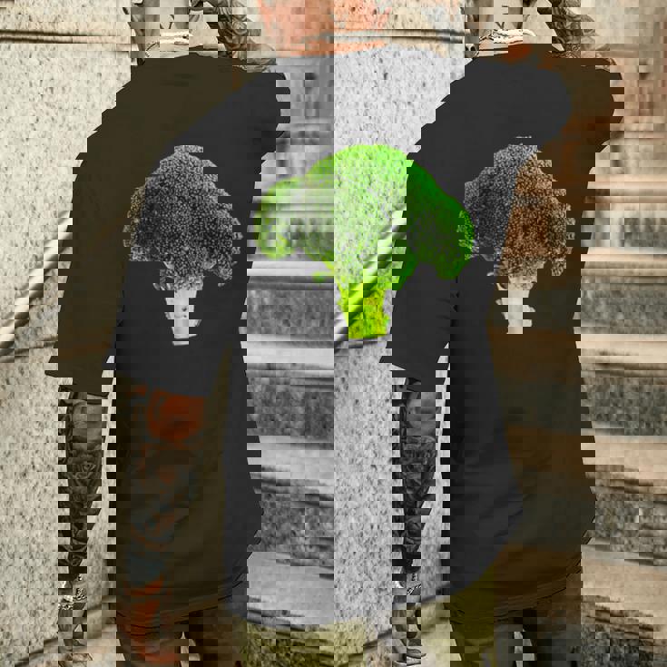 ブロッコリー 写真 エンブレム Broccoli Photo Emblem メンズTシャツ バックプリント 彼への贈り物