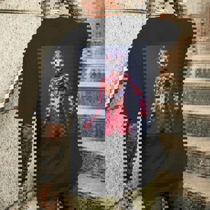 ブロマイドシリーズ ウルトラマンメビウス メビウスバーニングブレイブ 長袖tシャツ メンズTシャツ バックプリント 彼への贈り物