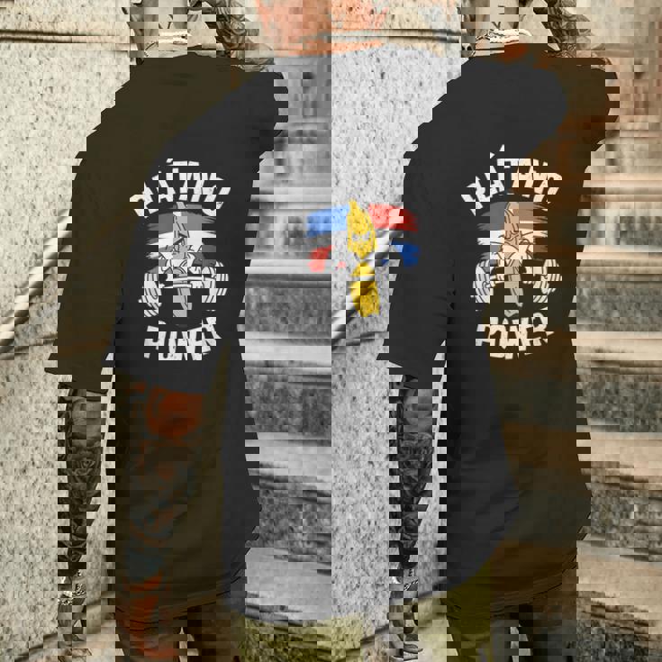 プラタノパワー ドミニカ共和国独立記念日 メンズTシャツ バックプリント 彼への贈り物