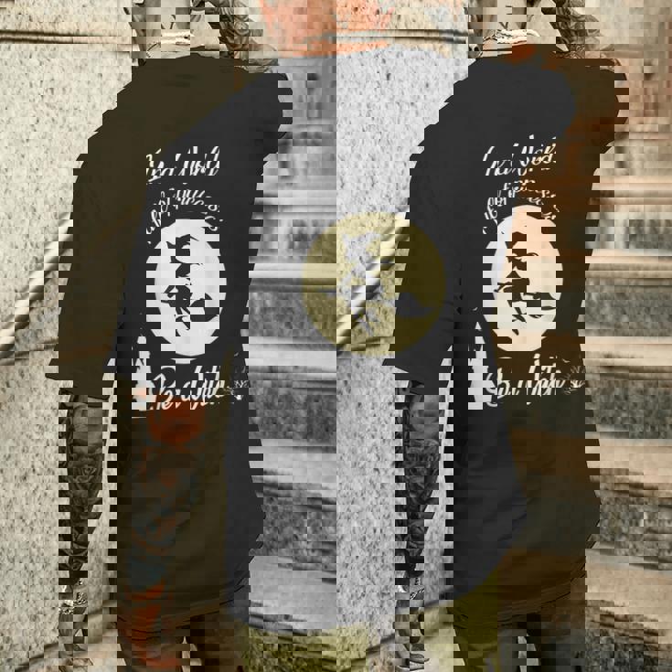 プリンセスがいっぱいの世界では魔女の月ハロウィンの贈り物になる メンズTシャツ バックプリント 彼への贈り物