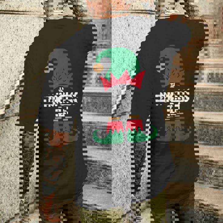 プリンセスエルフクリスマスシャツ ファミリーグループパーツ メンズTシャツ バックプリント 彼への贈り物