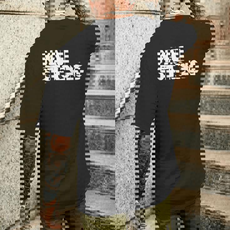 プレイ・フォー・マウイハワイ・ストロング メンズTシャツ バックプリント 彼への贈り物