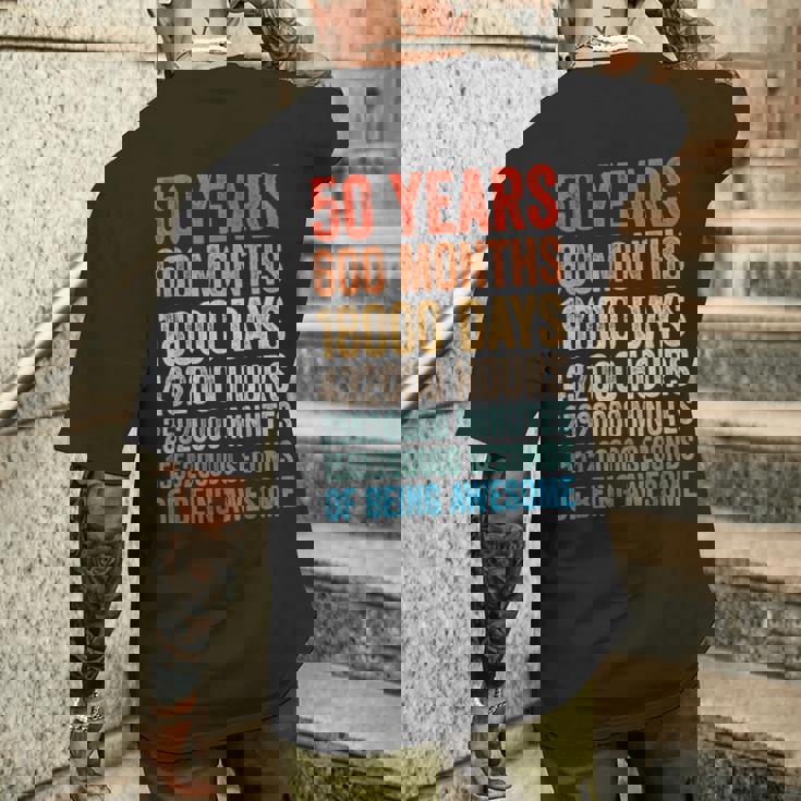 プレゼント 50歳 誕生日 ビンテージ 50年 レトロ メンズTシャツ バックプリント 彼への贈り物