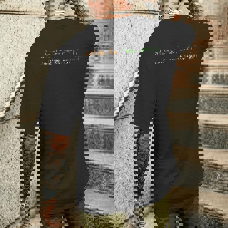 プログラムプログラミングテクノロジー ソフトウェアスクリプト Html ネットワーク メンズTシャツ バックプリント 彼への贈り物