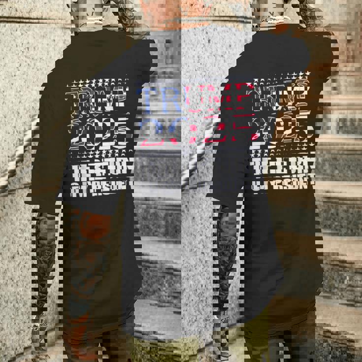 プロトランプシャツ2024 大統領トランプの帰還 2025 メンズTシャツ バックプリント 彼への贈り物