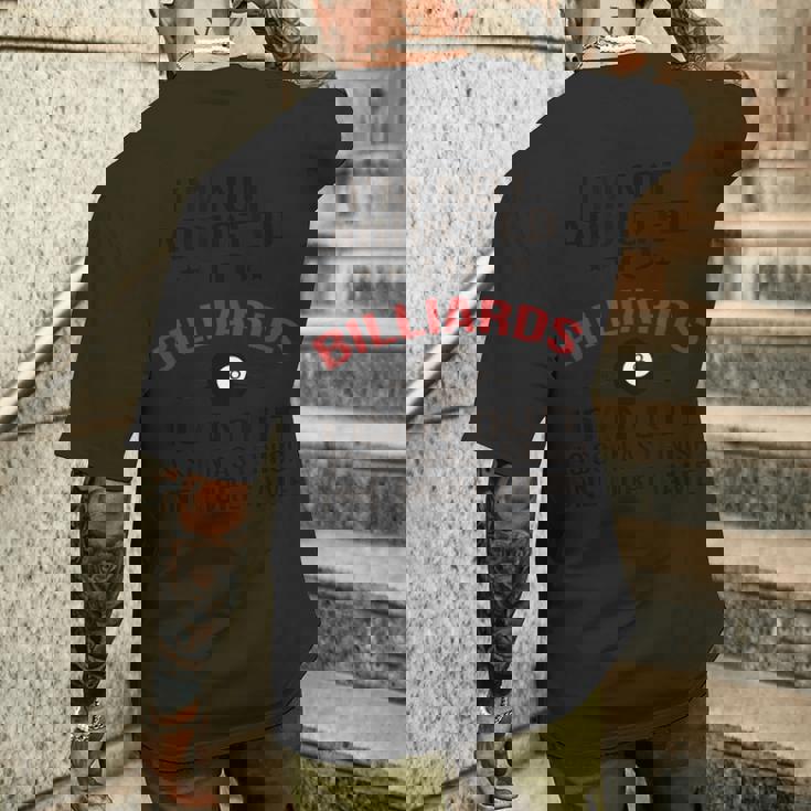 プールプレーヤービリヤードtシャツ I Am Not Addicted To Billiards メンズTシャツ バックプリント 彼への贈り物