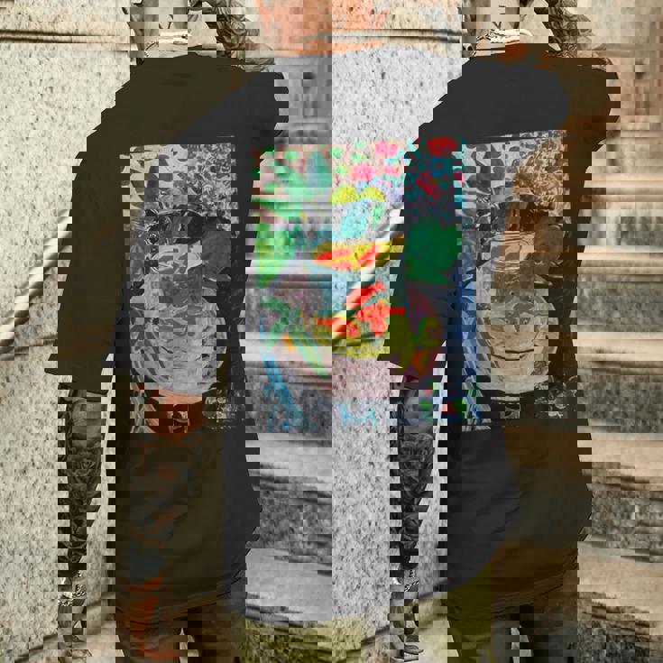 ヘンリ・マティス 金魚 メンズTシャツ バックプリント 彼への贈り物