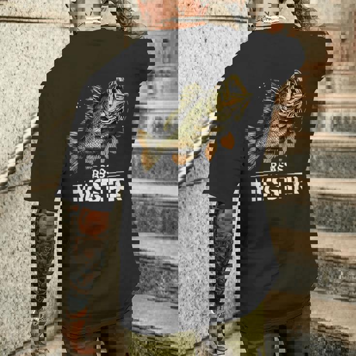 ベイトキャスター フィッシャーマン バスマスター ブラックバス釣り メンズTシャツ バックプリント 彼への贈り物