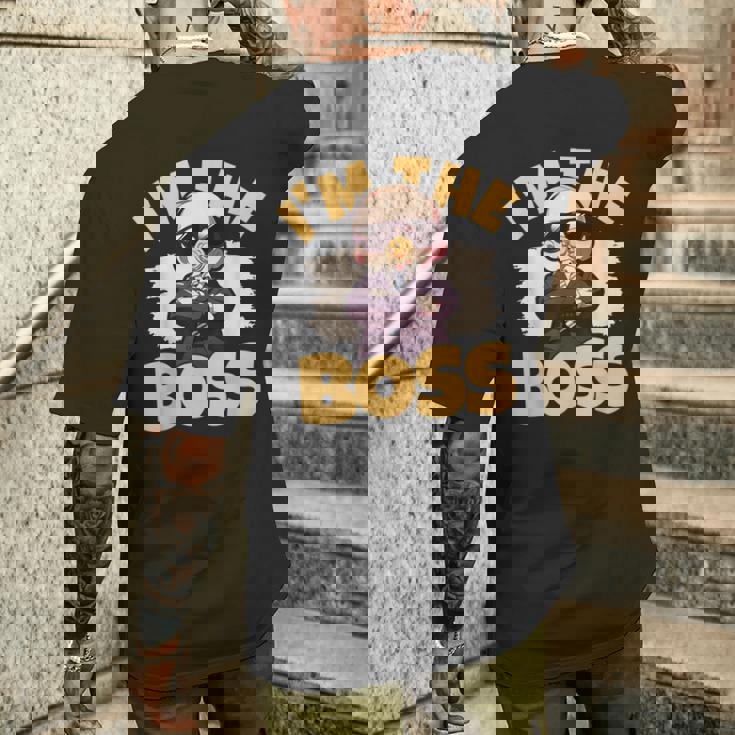 ベイビー・ボス「アイム・ザ・ボス」ライク・ア・ボス・キッズ メンズTシャツ バックプリント 彼への贈り物