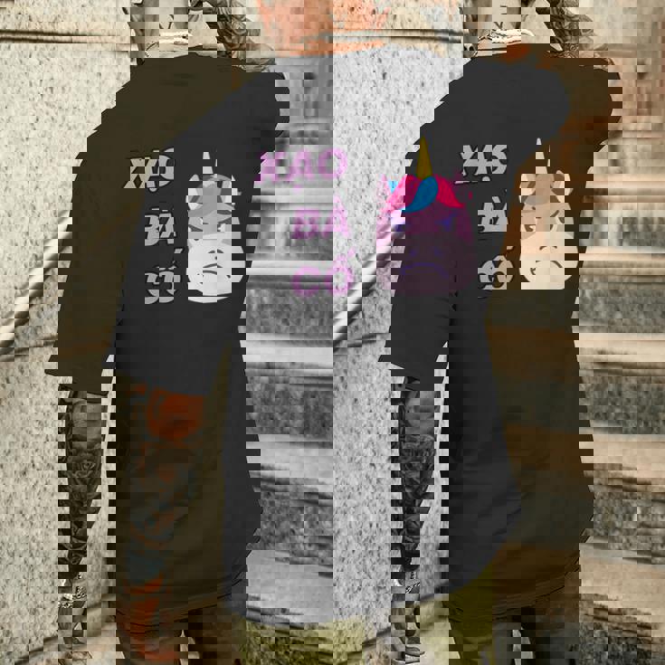 ベトナム ベトナム語 ベトナムの言葉 ザオバーコー 面白いジョーク 嘘つき ユニコーン メンズTシャツ バックプリント 彼への贈り物