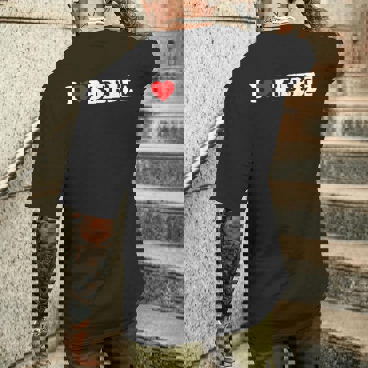 ベベ大好き メンズTシャツ バックプリント 彼への贈り物