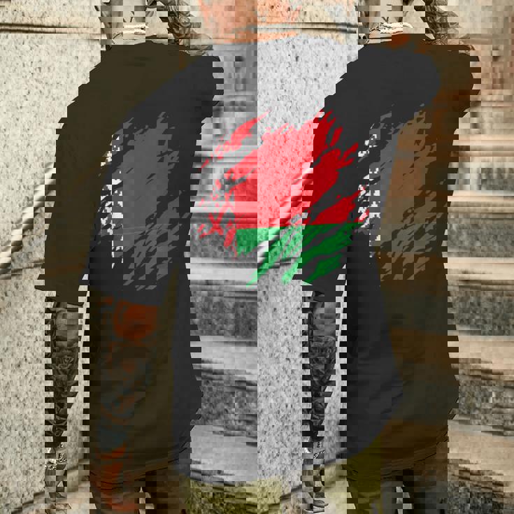 ベラルーシの旗ベラルーシ メンズTシャツ バックプリント 彼への贈り物